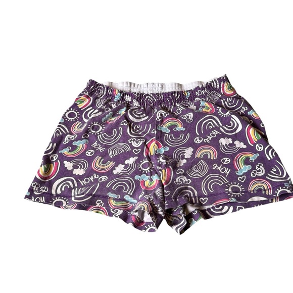 🦩5/$30🦩 Girls Rainbow Pj Shorts - Picture 1 of 3